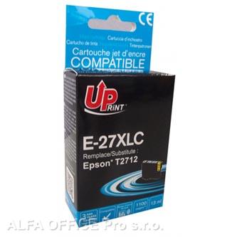 UPrint kompatibilní ink s C13T27124010, 27XL, cyan, 1100str., 13ml, pro Epson WF-3620, 364