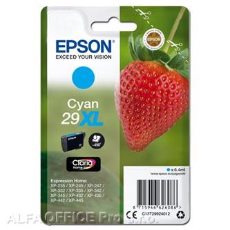 Epson originální ink C13T29924012, T29XL, cyan, 6,4ml, Epson Expression Home XP-235,XP-332