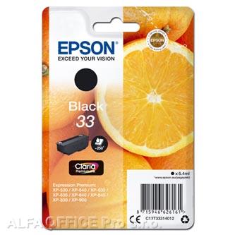 Epson originální ink C13T33314012, T33, black, 6,4ml, Epson Expression Home a Premium XP-5