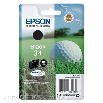 Epson originální ink C13T34614010, T346140, black, 6.1ml, Epson WF-3720DWF, 3725DWF