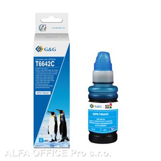  G&G kompatibilní ink s C13T66424A, cyan, NPR-T6642C-70ml-D, pro Epson L100, L200 
