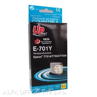 UPrint kompatibilní ink s C13T70144010, yellow, 3200str., 36ml, E-701Y, Epson WorkForce Pr