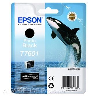 Epson originální ink C13T76014010, T7601, photo black, 25,9ml, 1ks, Epson SureColor SC-P60