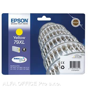 Epson originální ink C13T79044010, 79XL, XL, yellow, 2000str., 17ml, 1ks, Epson WorkForce 