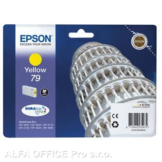Epson originální ink C13T79144010, 79, L, yellow, 800str., 7ml, 1ks, Epson WorkForce Pro W