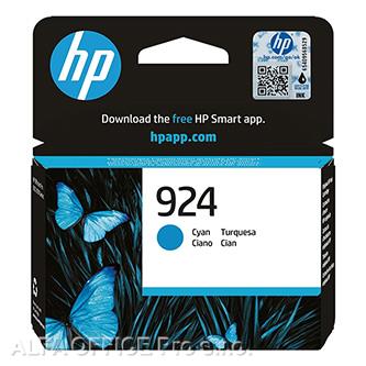 HP originální ink 4K0U3NE#CE1, HP 924, cyan, 400str., HP OfficeJet Pro 8120e, 81