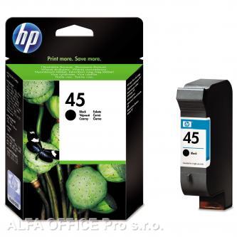 HP originální ink 51645AE, HP 45, black, 930str., 42ml, HP DeskJet 850, 970Cxi, 1100, 1200