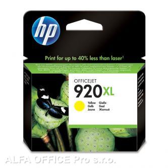 HP originální ink CD974AE, HP 920XL, yellow, blistr, 700str., HP Officejet