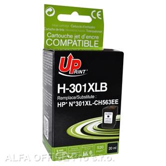 UPrint kompatibilní ink s CH563EE, HP 301XL, black, 520str., 20ml, H-301XLB, pro HP HP Des