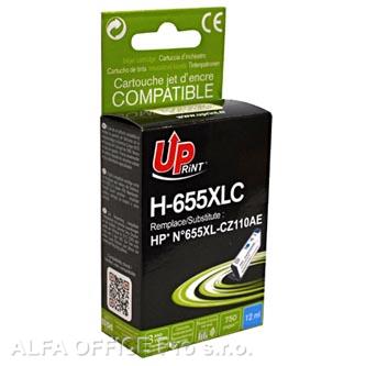 UPrint kompatibilní ink s CZ110AE, HP 655, cyan, 750str., 12ml, H-655XLC, pro HP Deskjet I