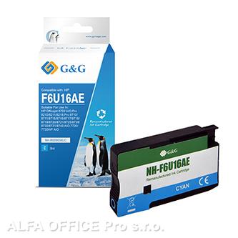  G&G kompatibilní ink s F6U16AE, cyan, 1600str., NH-R00953XLC, pro HP 