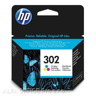 HP originální ink F6U65AE, HP 302, color, blistr, 165/165/165str., 4ml, HP OJ 3830,3834,46
