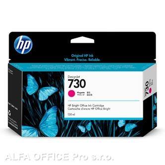 HP originální ink P2V63A, HP 730, magenta, 130ml, HP