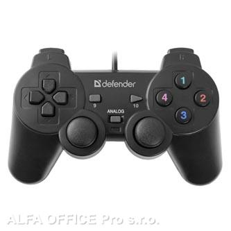  Gamepad Defender Omega, 12tl., USB, černý, vibrační, Windows R XP/VISTA/7/8/10 