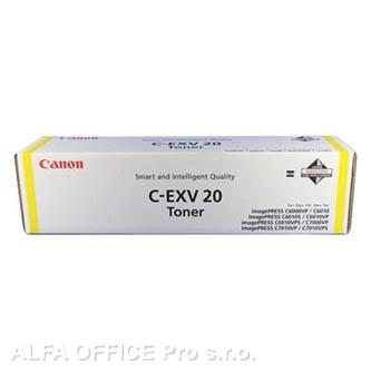 Canon originální toner CEXV20, yellow, 35000str., 0439B002, Canon iP-C7000VP