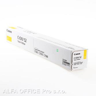 Canon originální toner CEXV52, yellow, 66500str., 1001C002, Canon IRC7565i, IRC7570i, IRC7