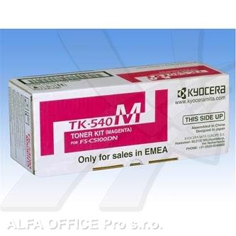  Kyocera originální toner TK540M, magenta, 4000str., 0T2HLBEU, Kyocera FS-C 5100D 