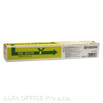  Kyocera originální toner TK8315Y, yellow, 6000str., 1T02MVANL0, Kyocera TASKalfa 