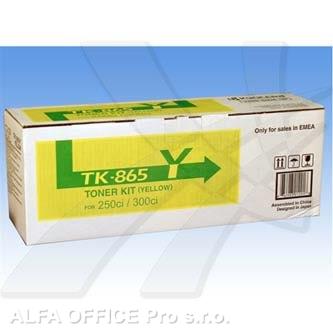 Kyocera originální toner TK865Y, yellow, 12000str., 1T02JZAEU0, Kyocera 250Ci/300Ci