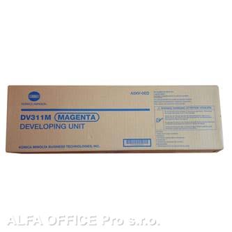 Konica Minolta originální Developer A0XV0ED, DV-311M, magenta, 115000str., Konica Minolta 