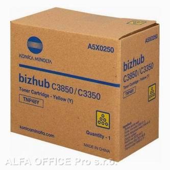 Konica Minolta originální toner A5X0250, yellow, 10000str., TNP48Y, Konica Minolta Bizhub 