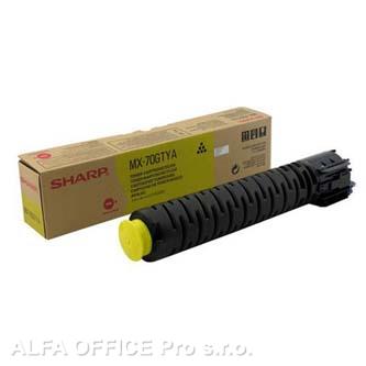 Sharp originální toner MX-70GTYA, yellow, 32000str., Sharp MX-5500N, 6200N, 7000N