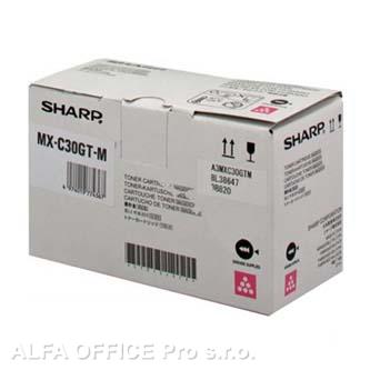 Sharp originální toner MX-C30GTM, magenta, 6000str.