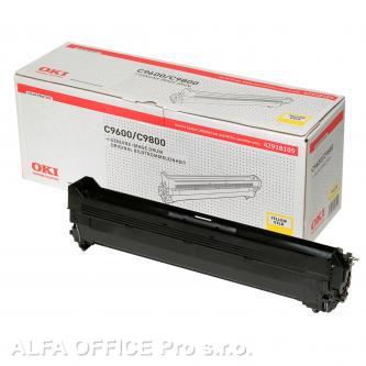 OKI originální válec 42918105, yellow, 30000str., OKI C9600, C9800, C9650, C9850, MFPC9600