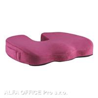 Podsedák, pod hýždě, ergonomický, vínově červený, paměťová pěna, Powerton