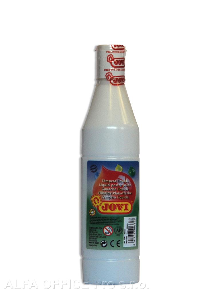 Tekuté temperové barvy JOVI PREMIUM v lahvi - 500 ml / bílá