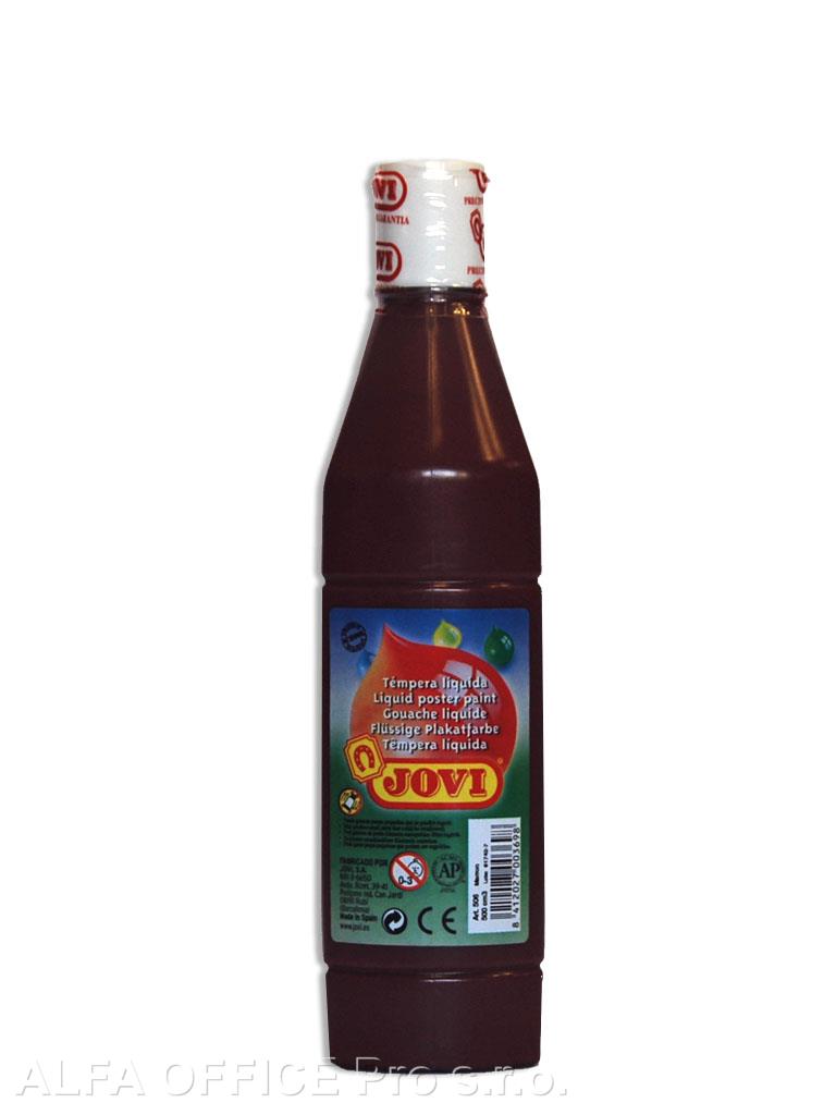 Tekuté temperové barvy JOVI PREMIUM v lahvi - 500 ml / hnědá
