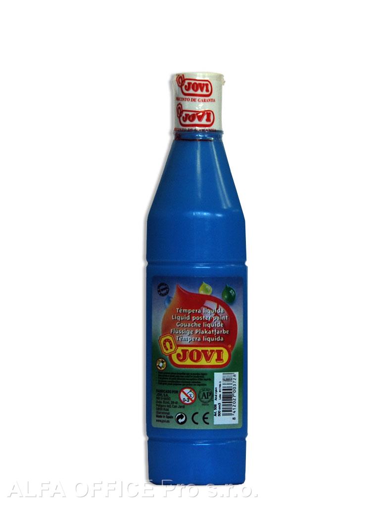 Tekuté temperové barvy JOVI PREMIUM v lahvi - 500 ml / sv.modrá