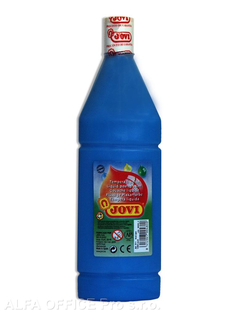 Tekuté temperové barvy JOVI PREMIUM v lahvi - 1000 ml / tmavě modrá