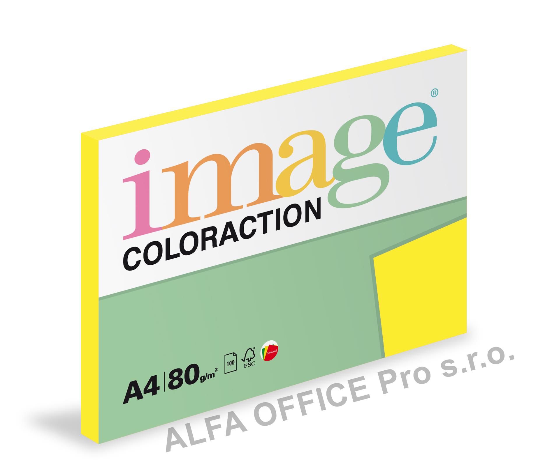 Xerografický papír BAREVNÝ - Ibiza / reflexní žlutá / 100 listů / NeoGb