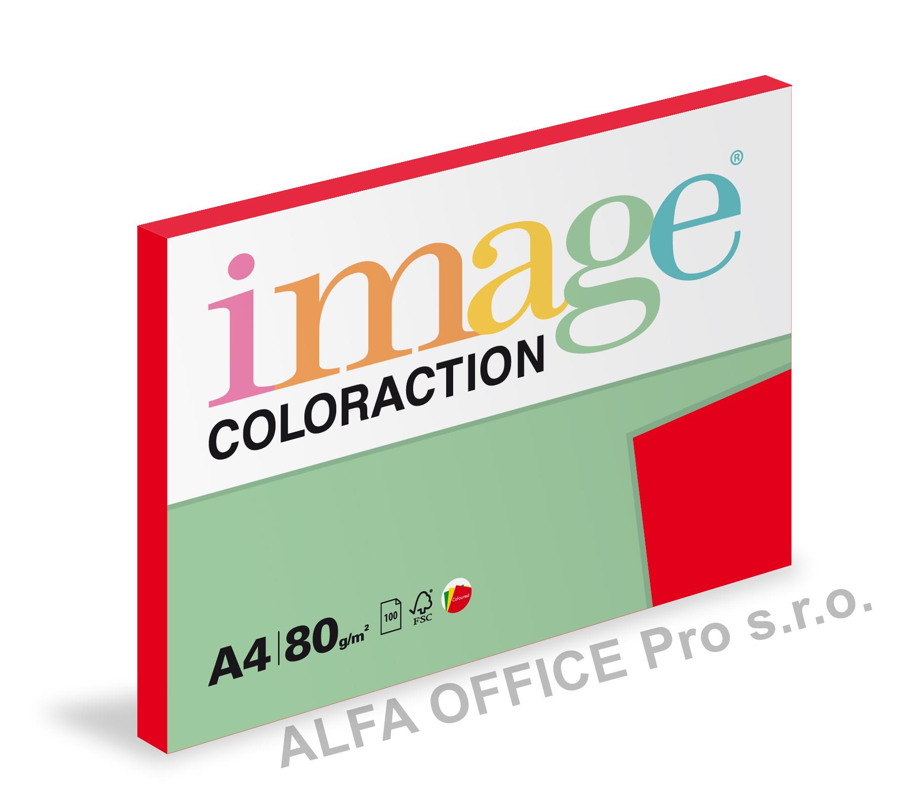 Xerografický papír BAREVNÝ - Chile/ jahodově červená/ 100 listů / CO44