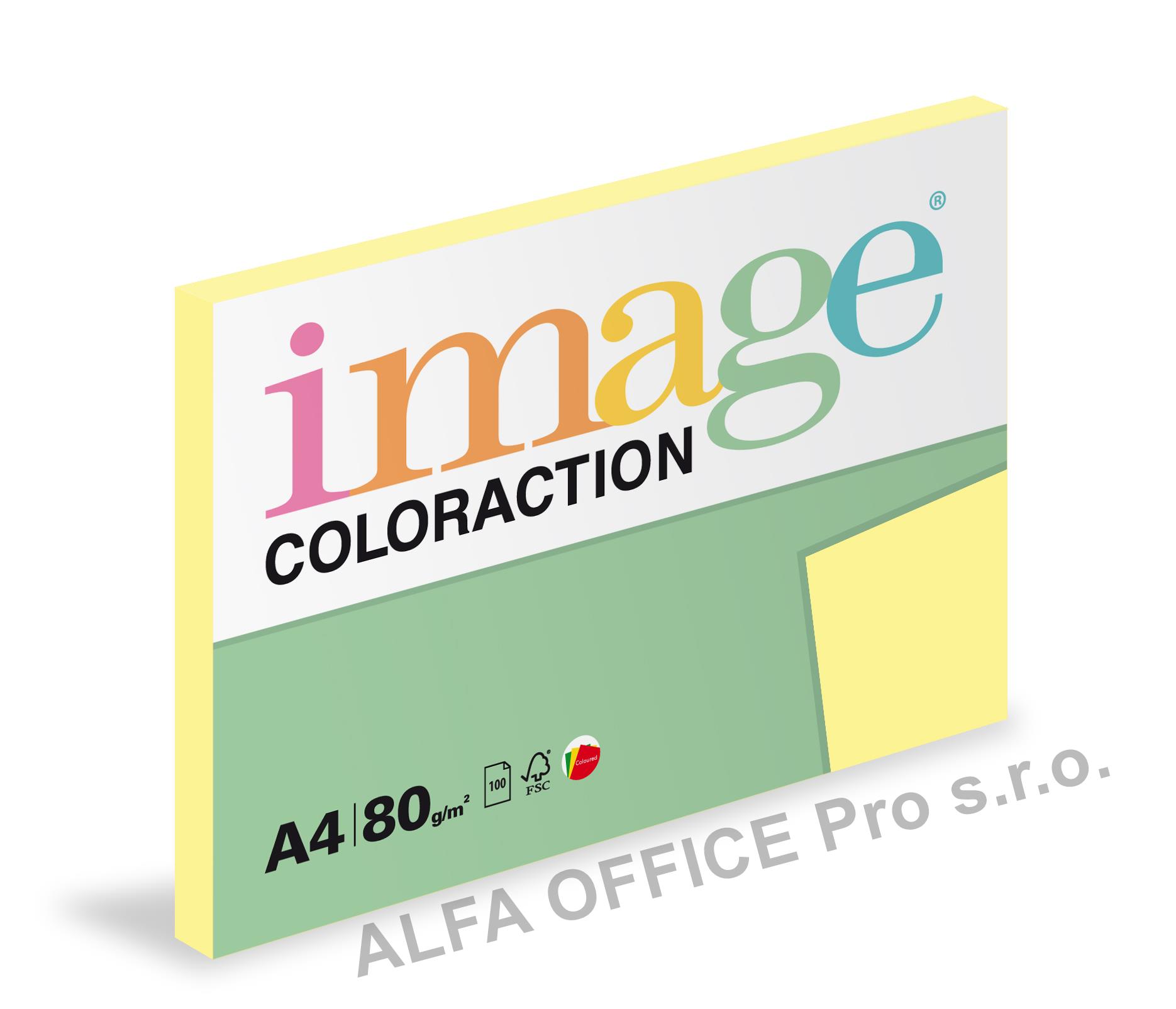 Xerografický papír BAREVNÝ - Desert / pastelové žlutá / 100 listů / YE23