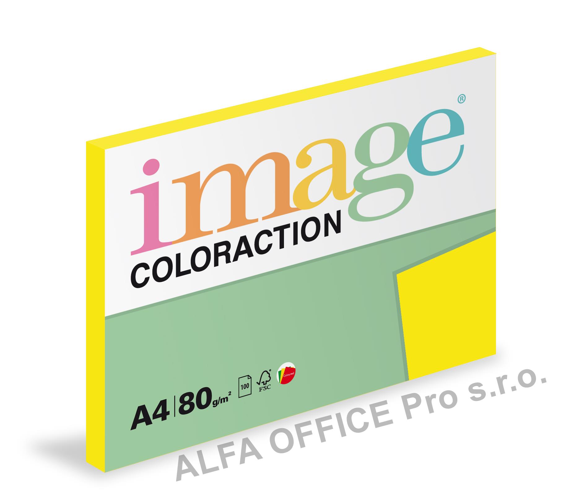 Xerografický papír BAREVNÝ - Sevilla / sytě žlutá / 100 listů / IG50