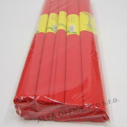 Krepový papír - role / 50 x 200 cm / červená