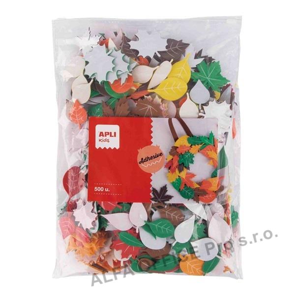 Samolepiscí listy APLI JUMBO -  mix / 500 ks
