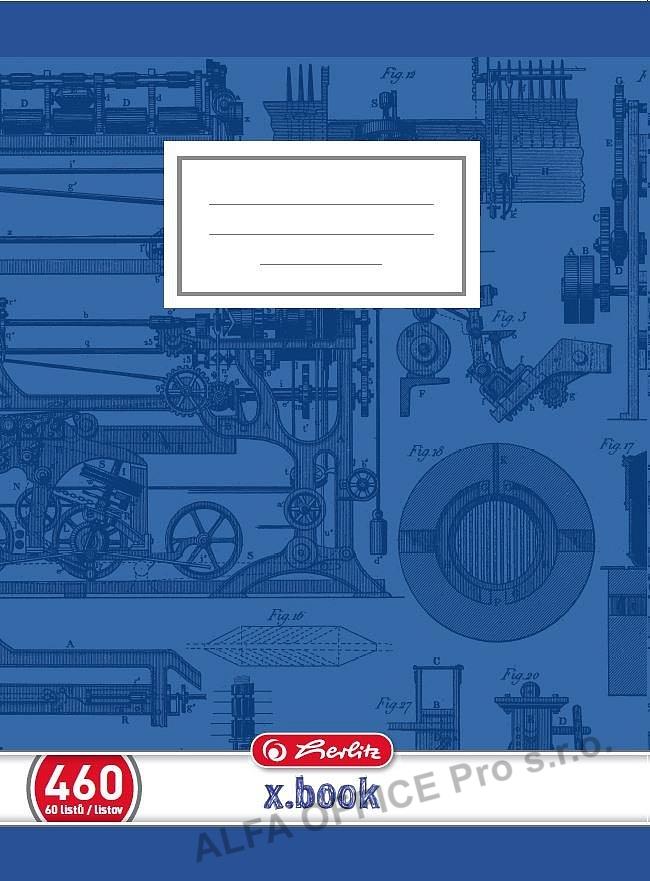 Sešit školní Herlitz Premium 460 - A4 / čistý / 60 listů