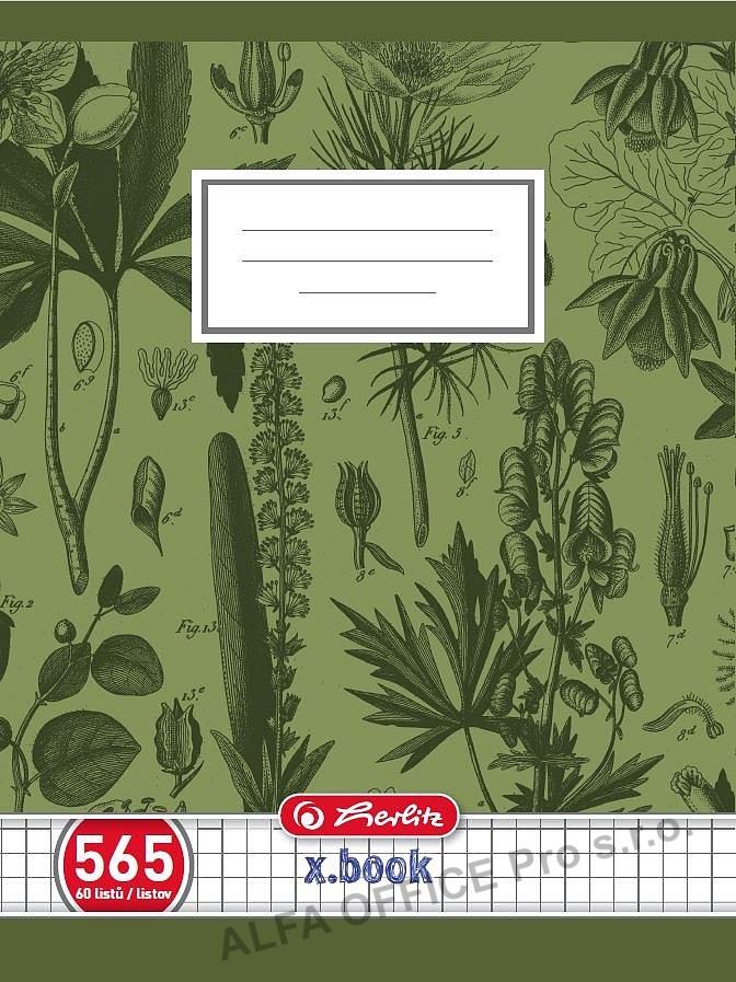 Sešit školní Herlitz Premium 565 - A5 / čtvereček / 60 listů