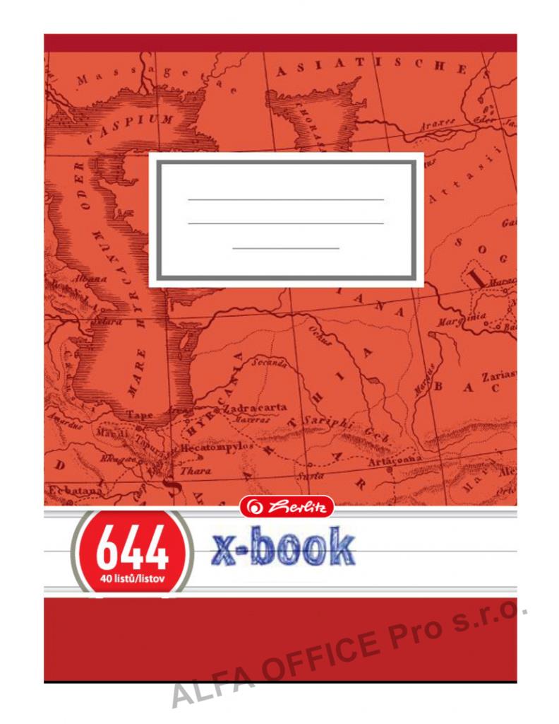 Sešit školní Herlitz Premium 644 - A6 / linka / 40 listů