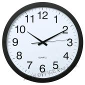 Nástěnné hodiny Hama Jumbo Aruba tiché / černé / průměr 40 cm