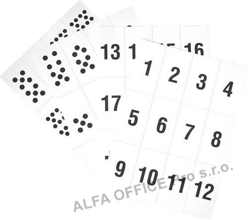 Písmena a číslice - sada číslic