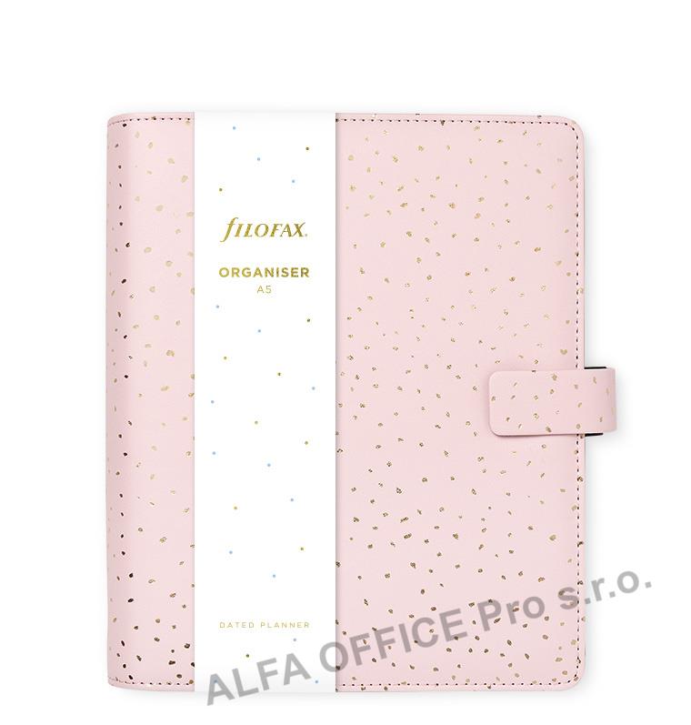 Diář Filofax Confetti A5 / Rose Quartz