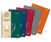 Blok kroužkový Clairefontaine forever A4 - čtvereček / 60 listů / mix barev