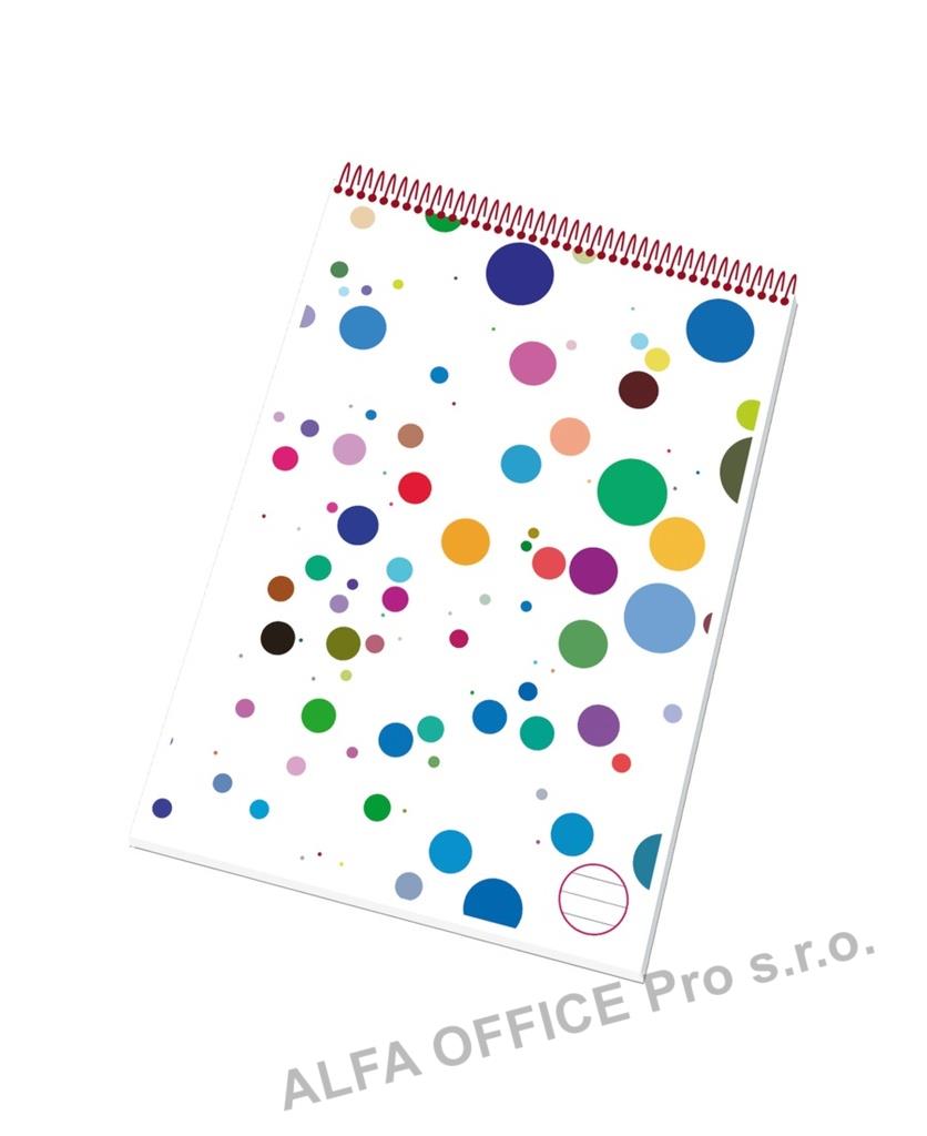 Blok kroužkový s horní vazbou - A4 / linka
