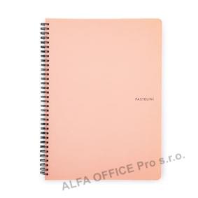 Blok kroužkový PASTELINi - A4 / linka / oranžová