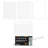 Náhradní náplň do kroužkových záznamníků VERDE Karis - A5 / 90 listů