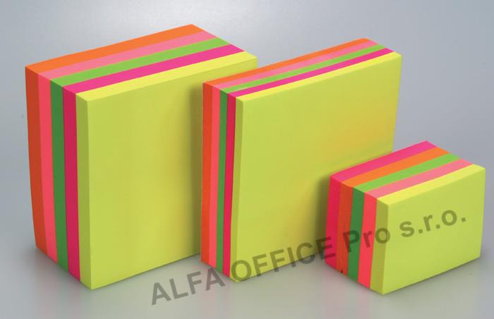 Samolepicí bločky Concorde kostky neonové - 51mm x 38 mm / 300 lístků